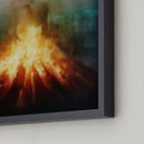 "Your Fires" - Art Print in Burning by Brian Sostrom - Frame Close-up