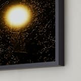"Broken Cosmos" - Art Print in Solar Burn Yellow by Jeff Preuss - Frame Close-up