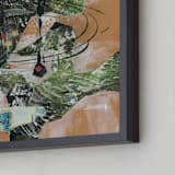 "Verdant Link" - Art Print in Terracotta by Misty Hughes - Frame Close-up