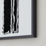 "Make Mine a Double" - Art Print in Charcoal by Stephanie Nowotarski - Frame Close-up