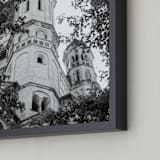 "Church Towers" - Art Print in Antique Monochrome by Brian Collins - Frame Close-up