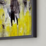 "Lemon Burst" - Art Print in Lemon Yellow by Ilana Greenberg - Frame Close-up