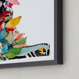 "Collage Letter L" - Art Print in lychee by Kiana Lee - Frame Close-up