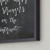 "mantra" - Art Print in Chalkboard by Marabou Design - Frame Close-up