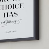 "Every Brutal Choice" - Art Print in Black by Gray Star Design - Frame Close-up