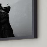 "How Small We Are" - Art Print in Deep Black by Christian Florin - Frame Close-up
