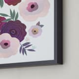 "Delighted" - Art Print in Spring Blue by AlisonJerry - Frame Close-up