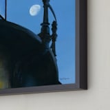 "Quarters" - Art Print in Morning Blue by Robert Deem - Frame Close-up
