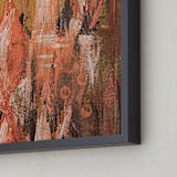 "Ramble" - Art Print in Coral Peach by Stacy Kron - Frame Close-up