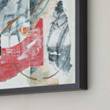 "Verbatim" - Art Print in Red by Misty Hughes - Frame Close-up