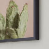 "Blushing Cactus" - Art Print in Blushing Cactus by Kristi Jackson - Frame Close-up