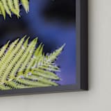"Ferns and Water" - Art Print in Fern Green by Ilze Lucero - Frame Close-up