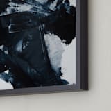 "Sketch 21" - Art Print in Navy Blue by Sara Kraus - Frame Close-up