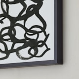"Phosphenes 3" - Art Print in Char by Stephanie Nowotarski - Frame Close-up