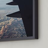 "Above It All" - Art Print in Sky Blue by Christian Florin - Frame Close-up