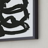 "Phosphenes 1" - Art Print in Charcoal by Stephanie Nowotarski - Frame Close-up