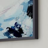 "Even Still" - Art Print in Navy by Katie Craig - Frame Close-up