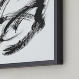 "Rambunctious" - Art Print in Black by Misty Hughes - Frame Close-up