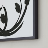 "Phosphenes 4" - Art Print in Charcoal by Stephanie Nowotarski - Frame Close-up
