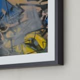 "The Definition of Series 3" - Art Print in Brillant Blue and Green by Angela Simeone - Frame Close-up
