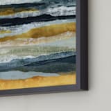 "Golden Coast II" - Art Print in Marigold by Lara Eckerman - Frame Close-up