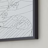 "Let Them Eat Cake" - Art Print in White Icing by Nicole Simms - Frame Close-up