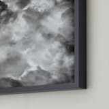 "Puffy Clouds" - Art Print in noir by Alexis Arnold - Frame Close-up