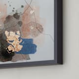 "Divide #6" - Art Print in glacial blue by Christine Olmstead - Frame Close-up