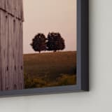 "Together on a Hill II" - Art Print in dusk by Sara Heilwagen - Frame Close-up