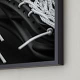 "Lax" - Art Print in Black and White by Jennifer Mckinnon Richman - Frame Close-up