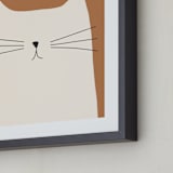 "House Cat" - Art Print in Sienna by Coit Creative - Frame Close-up