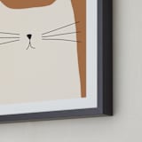 "House Cat" - Art Print in Sienna by Coit Creative - Frame Close-up