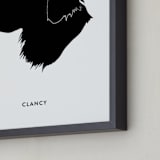 "Pet Silhouette: Custom Print with Text " - Custom Print in Black by Minted - Frame Close-up