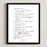 "Your Text: Custom Print " - Custom Print in Black by Minted - Framed