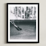 "Submerged" - Art Print in Underwater Black and White by Zemina Zaferakis - Framed