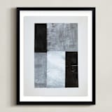 "tonality IV" - Art Print in Slate by Sara Hicks Malone - Framed
