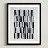 "tonality I" - Art Print in Slate by Sara Hicks Malone - Framed
