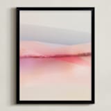 "Sailors Delight" - Art Print in Pink Skies by Karen Kardatzke - Framed