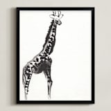 "Simply Curious" - Art Print in Black by Shawni Hogan - Framed