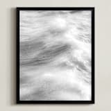"Staten Sea 1" - Art Print in Silver Grey by Lisa Sundin - Framed