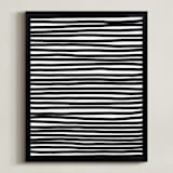 "Line Drawing 4-131224" - Art Print in Black by Jaime Derringer - Framed