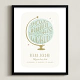 "How Wonderful" - Personalized Art Print in Night Sky by Laura Hankins - Framed