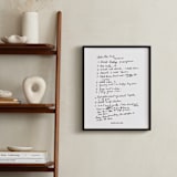 "Your Text: Custom Print " - Custom Print in Black by Minted - In a Room