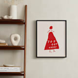 "You Got This" - Art Print in Power Red by Elliot Stokes - In a Room