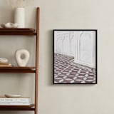 "Palace Walk 2" - Art Print in sandstone by Kamala Nahas - In a Room