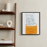 "Something Borrowed " - Art Print in Peach by Sheila Corcoran - In a Room