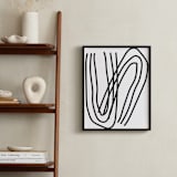 "A Bend in the Road" - Art Print in Snow by Kisco Print Shop - In a Room