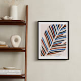 "Abstract Palm Leaf" - Art Print in Cinnamon by Iveta Angelova - In a Room