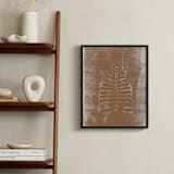"Contemporary Botanical Series 1" - Art Print in Bronze by Angela Simeone - In a Room