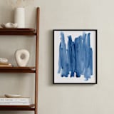 "Wash in Blue" - Art Print in Saturated Navy by Katie Craig - In a Room